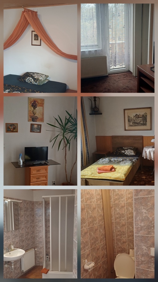 Apartmán v 1.patře má 2 ložnice až pro 3 osoby,s balkonem a malou kuchyňkou · Apartmán v 1. patře